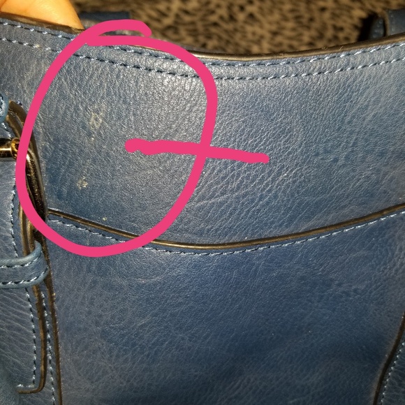 Used Blue Handbag - Picture 7 of 8